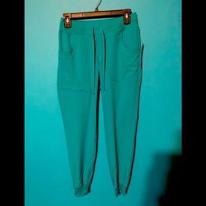 Heart-soul teal scrub jogger pants size XS